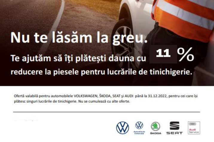 Anul acesta ai 11% reducere la piesele de tinichigerie