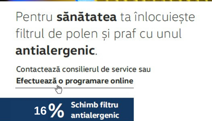 Filtru antialergic VW