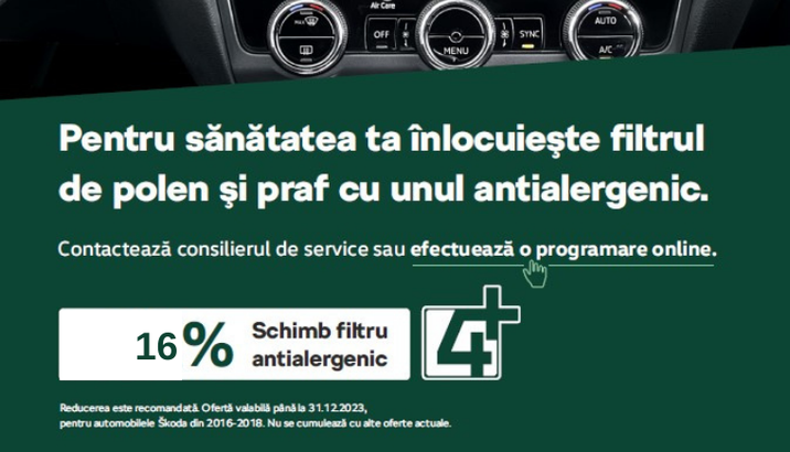 Filtru antialergic Skoda