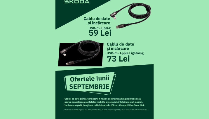 Ofertele lunii septembrie Skoda